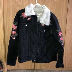 Oversized Black jean jacket